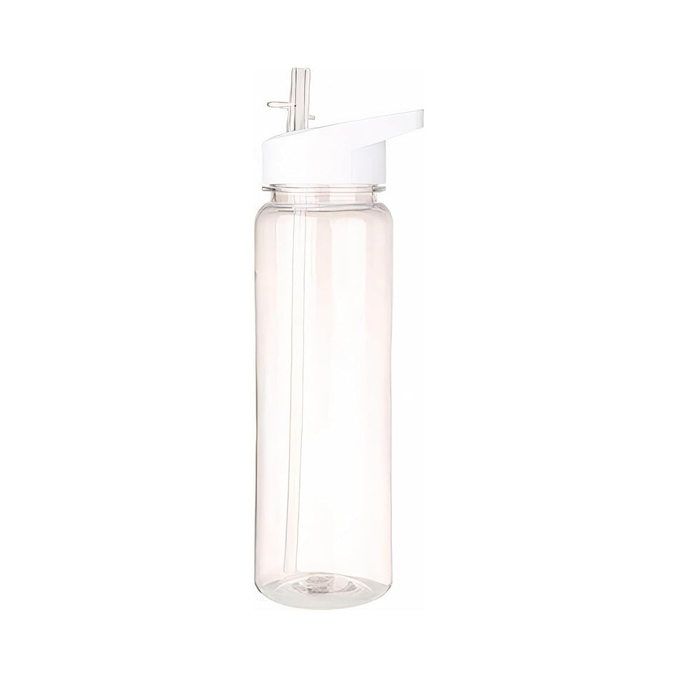 Buygemstore Transparent 24 oz Sports Hydration Bottle with Straw, BPA-Free